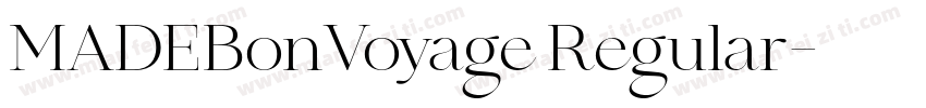 MADEBonVoyage Regular字体转换